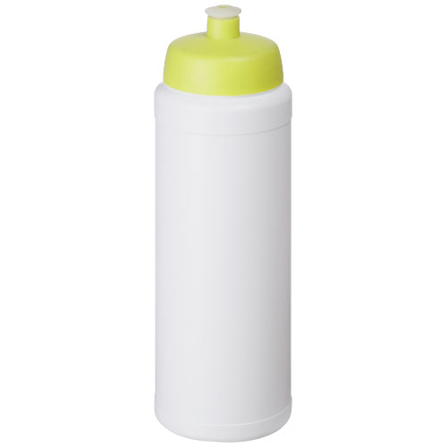 Bidon sport publicitaire anti fuite 750ml Baseline® Blanc et Citron vert